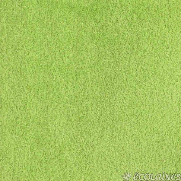 Tissu éponge 440g/m² Vert anis