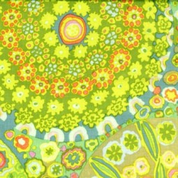 Tissu Kaffe Fassett - Millefiore GP 92 Green