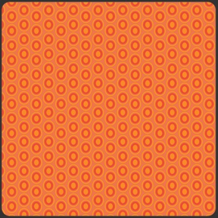 Art Gallery Fabrics - Oval elements - Tangerine tango