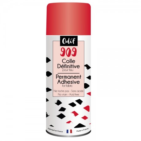 Spray colle Définitive pour Tissu 909 tout support 250 ml