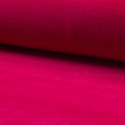 Tissu jersey velours Fuchsia