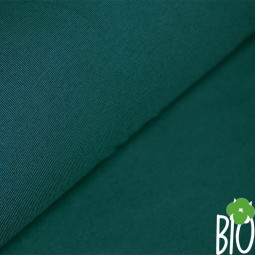 Tissu jersey biologique - Vert canard