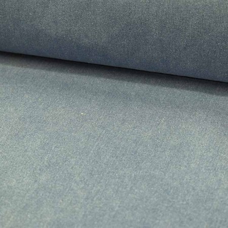 Tissu gabardine - Jean extensible bleu