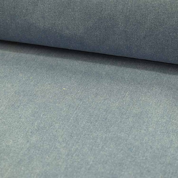 Tissu gabardine - Jean extensible bleu