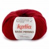 Basic merino de Katia : Couleur - 22 Rouge foncé