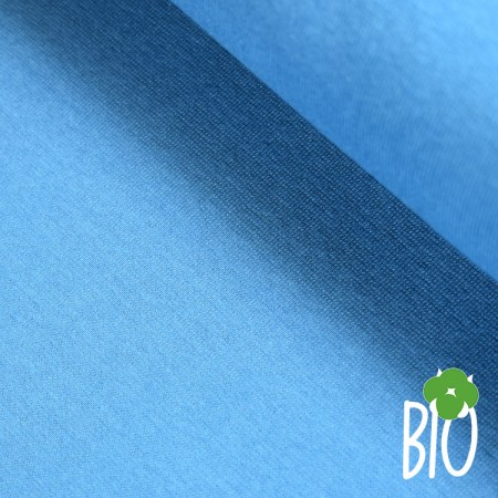 Bord-côte bio - Lisse bleu acier