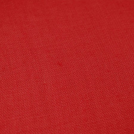 Tissu lin lavé - Rouge