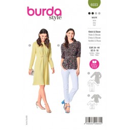 Patron Burda 6033 - Robe ou blouse cintrée