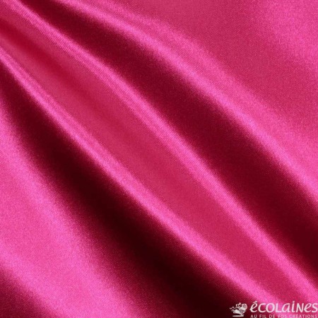 Doublure satin - Fuchsia