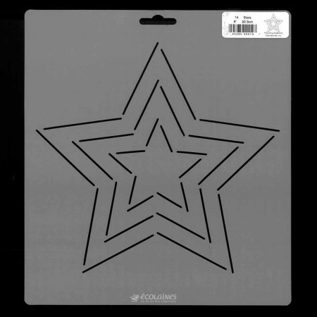 Stencil de patchwork - Star