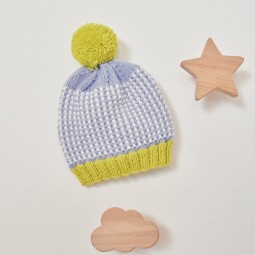 Kit de tricot - Bonnet bébé - Basic merino