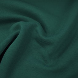 Tissu jersey sweat uni - vert infini