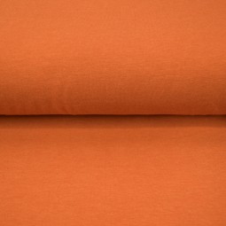 Tissu jersey bambou - Orange brique