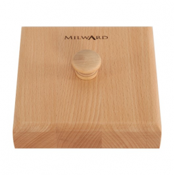 Point de presse en bois et clapper Milward carré 15 x 15 cm