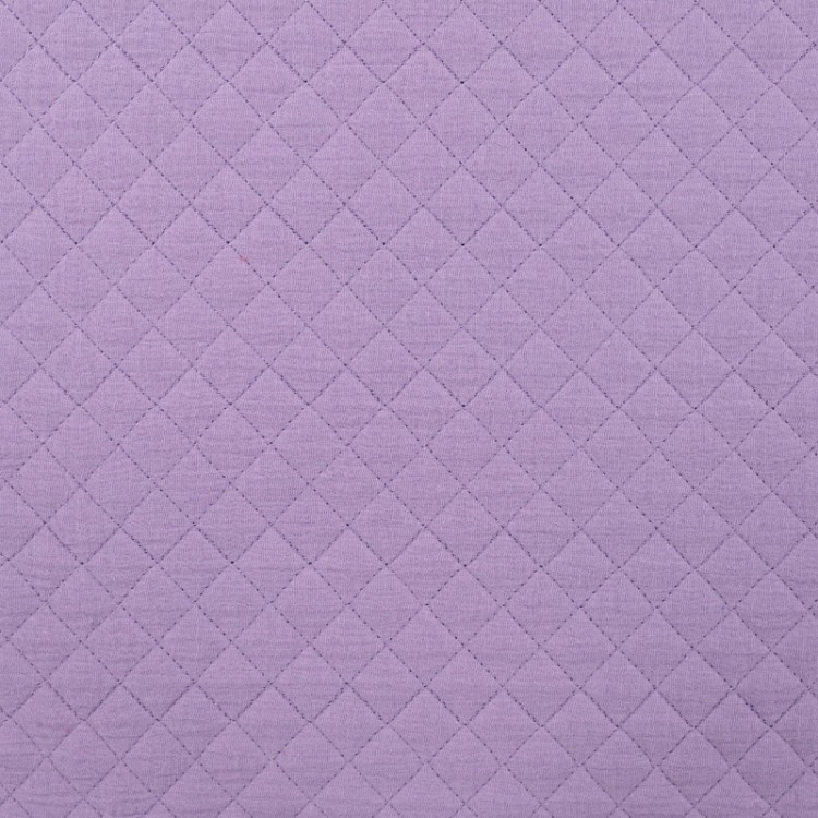 Tissu matelassé double face - double gaze lilas