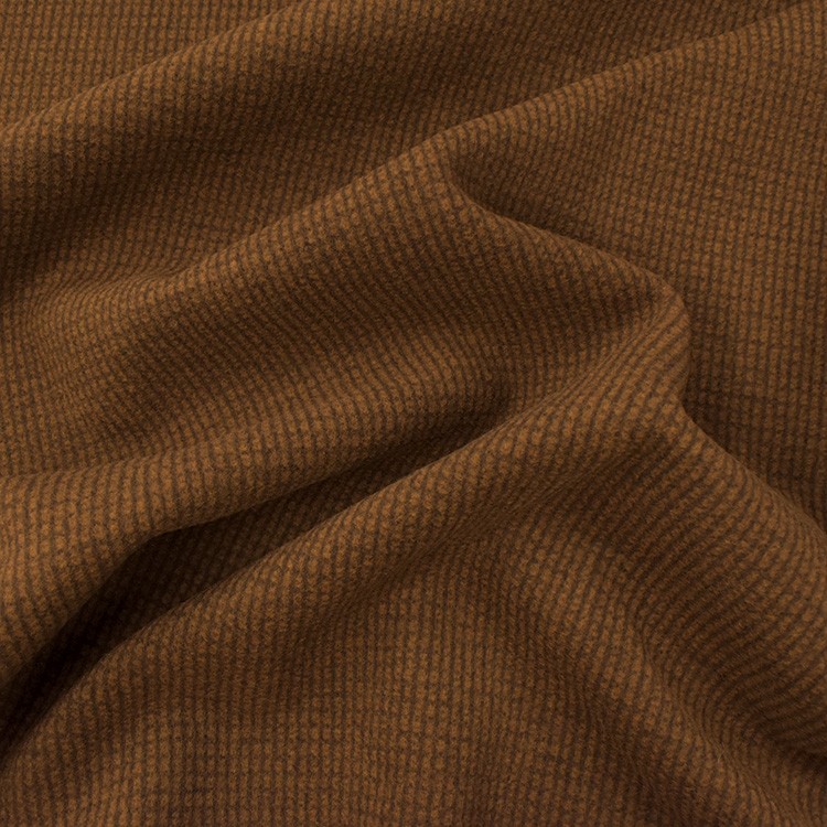 Lainage - Drap de laine carreau marron