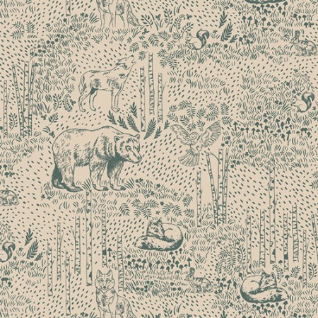 Art Gallery Fabrics - Woodland Keeper - Awaken Forest Fern