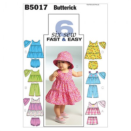 Patron Butterick 5017 - Ensemble pour bébé