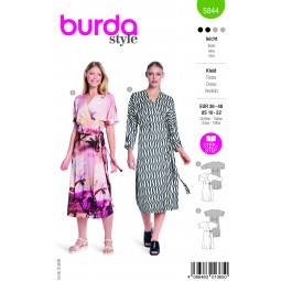 Burda 5844 - Robe kimono à nouer