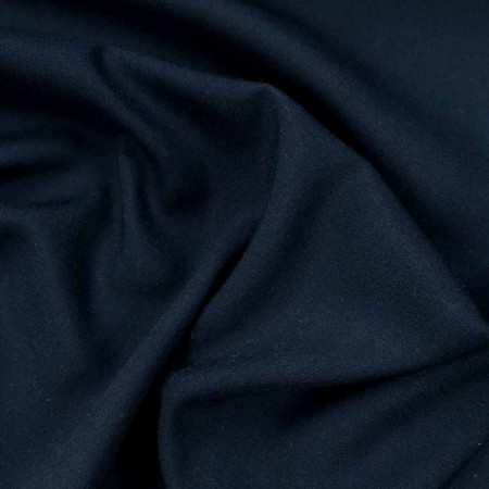 Tissu viscose uni - Bleu marine