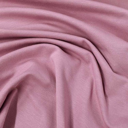 Tissu jersey biologique - Rose froid