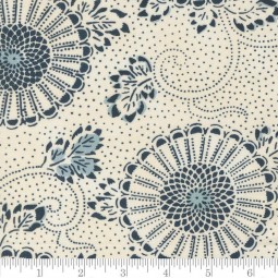 Tissu Moda - Indigo Blooming - Sand Midnight