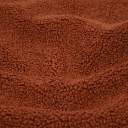 Tissu d'ameublement - Bouclette Paddington terracotta