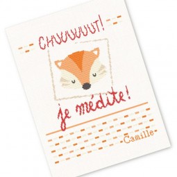 Fiche de broderie Lilipoints - Plaid renard