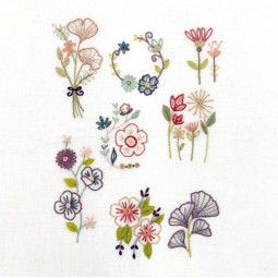 Kit de broderie - Easy custo - Parlons fleurs