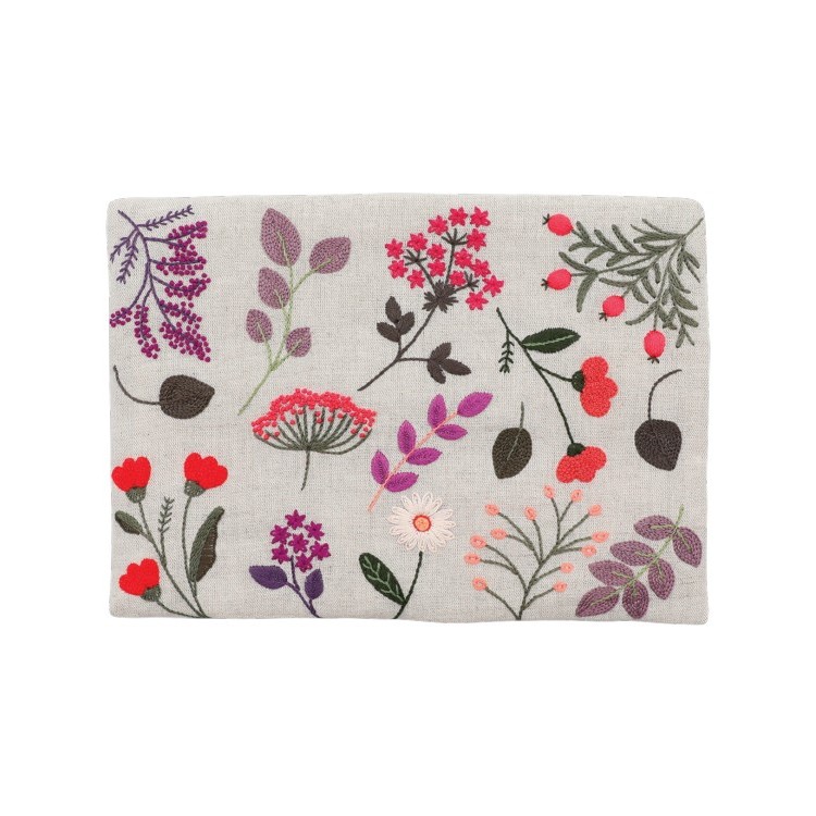 Kit de broderie - Pochette fleurie Paula