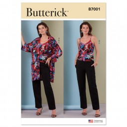 Patron Butterick 7001 - Ensemble veste corsage et pantalon