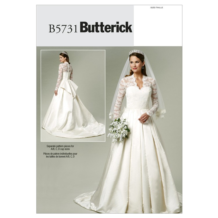 Patron Butterick 5731 - Robe de mariée