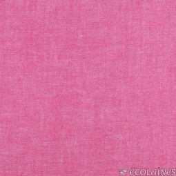 Tissu chambray fuchsia