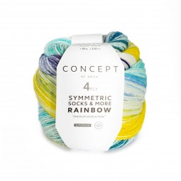 symmetric socks & more rainbow de Katia