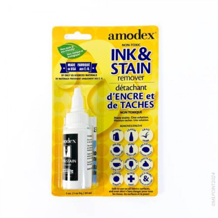 Détachant encre et tâches 30mL Amodex