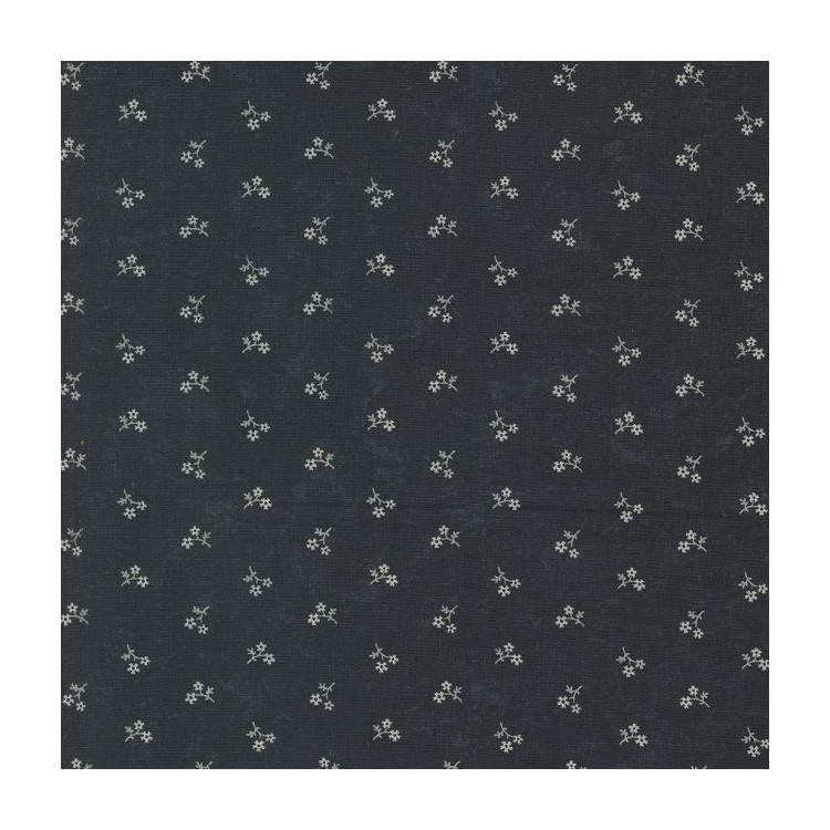 Tissu Moda - Blackbirds Nest - Petite petals black