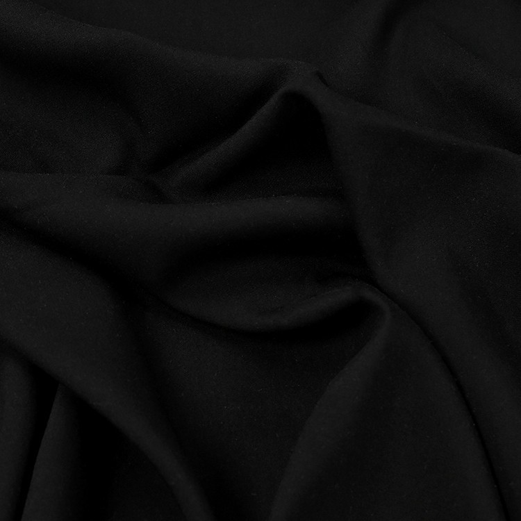 Tissu viscose extensible - Noir