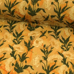 Tissu viscose - Art nouveau et Lurex