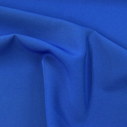 Tissu polyester extensible - Bleu roi