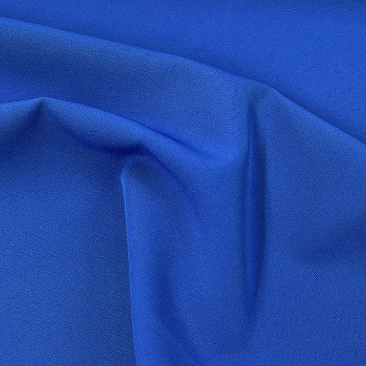 Tissu polyester extensible - Bleu roi