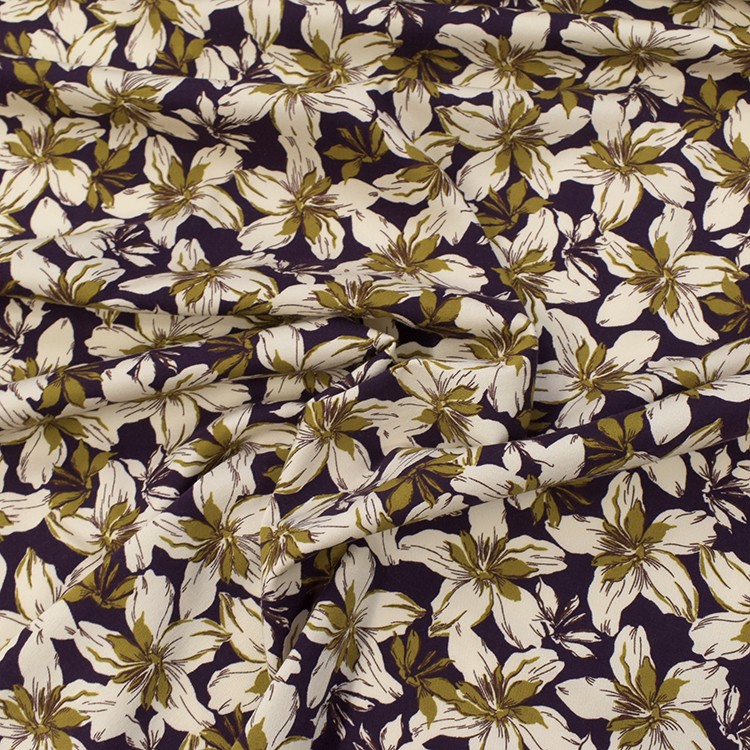 Tissu viscose - Zora violet