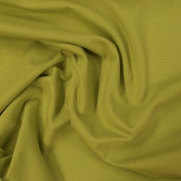 Tissu jersey biologique - Uni vert kiwi