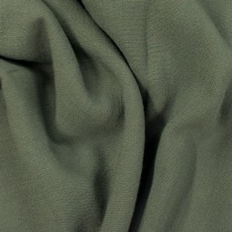 Tissu viscose lin - Vert de gris