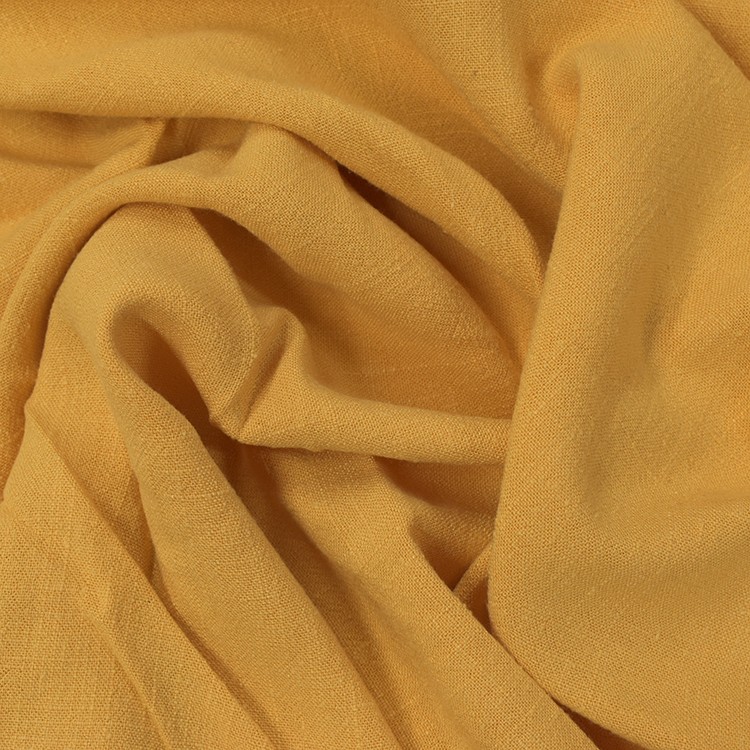 Tissu viscose lin - Abricot