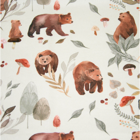 Tissu Katia fabrics - Popeline de coton - Bear country dance