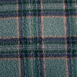 Tissu Katia fabrics - Polaire sherpa - forest plaid