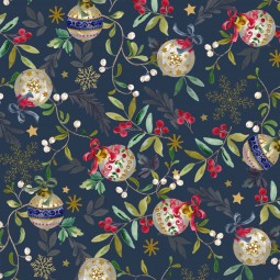 Tissu Katia fabrics - Popeline de coton - Xmas bells