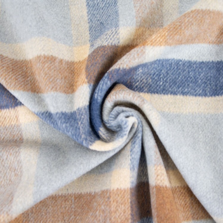 Tissu Katia fabrics - Flanelle - blue coffee