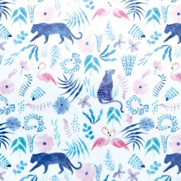 Tissu Katia fabrics - Déperlant translucide - Free panther