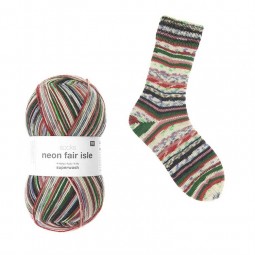 Neon Fair Isle de Rico Design